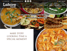 Tablet Screenshot of lahore-karahi.com